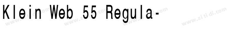 Klein Web 55 Regula字体转换 Klein Web 55 Regula字体转换